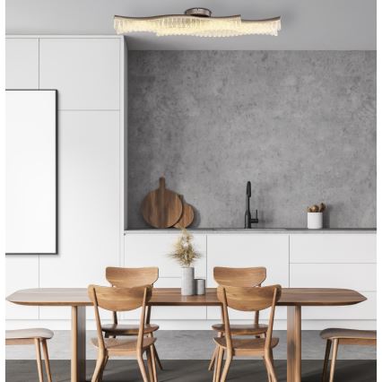 Globo - LED taklampa LED/35W/230V 3200K 18x108 cm matt krom