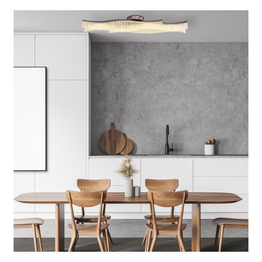 Globo - LED taklampa LED/35W/230V 3200K 18x108 cm matt krom