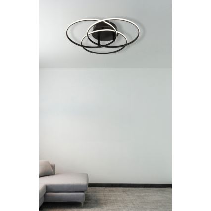 Globo - LED taklampa LED/40W/230V 4000K diameter 45,6 cm svart