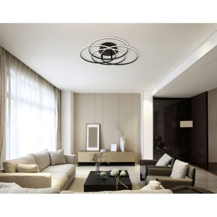 Globo - LED taklampa LED/55W/230V 4000K diameter 51,5 cm svart