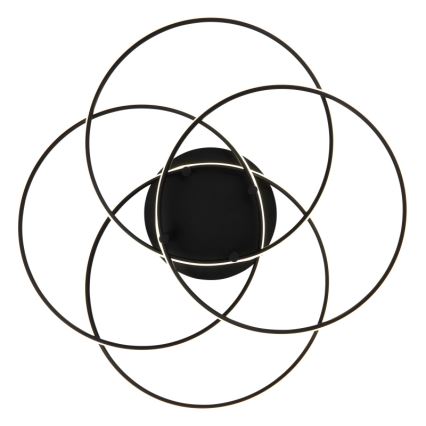 Globo - LED taklampa LED/55W/230V 4000K diameter 51,5 cm svart
