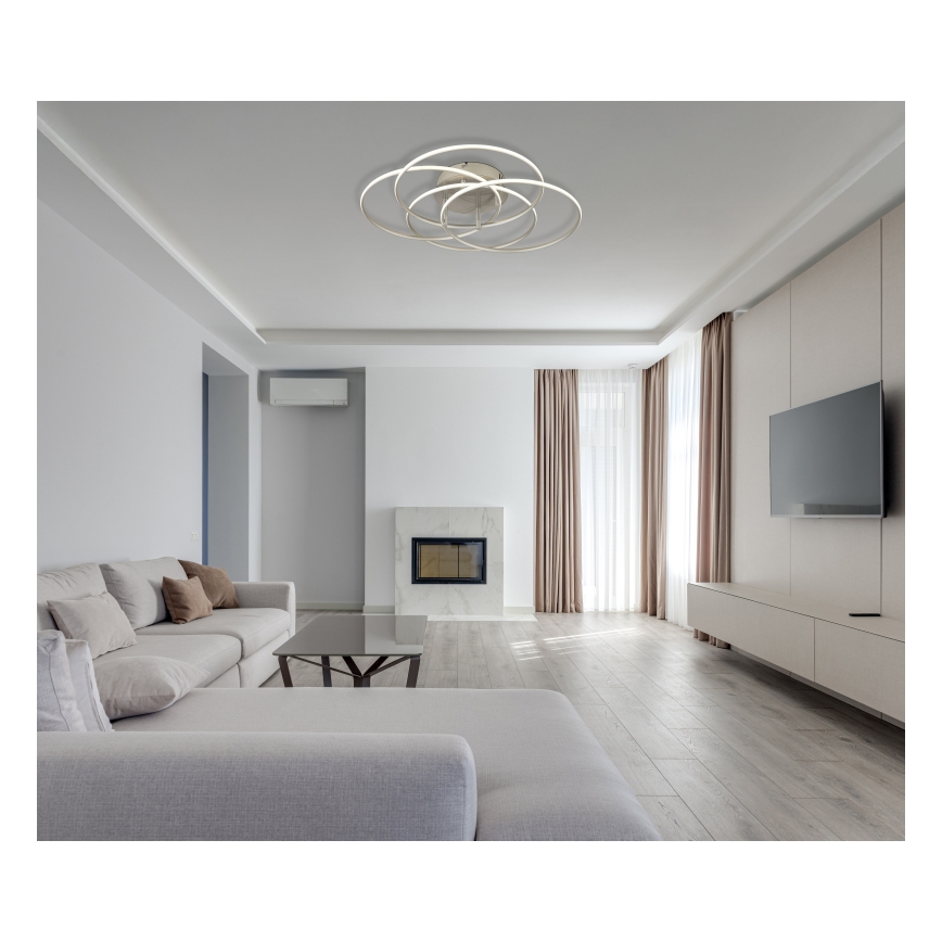 Globo - LED taklampa LED/55W/230V 4000K diameter 51,5 cm matt krom
