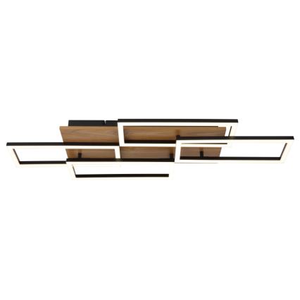 Globo - Dimmbar LED-taklampa LED/40W/230V 2700-6500K 32,5x87,5 cm brun/svart + fjärrkontroll