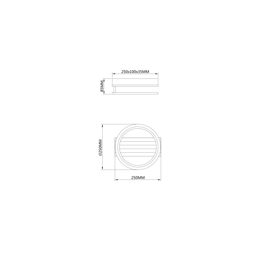 Globo - LED takarmatur LED/10W/230V 3000/4200/600K 25x25 cm