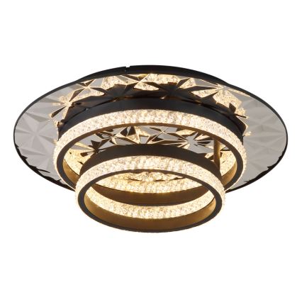 Globo - LED taklampa LED/24W/230V 3000K 40x50,5 cm svart/skinande krom