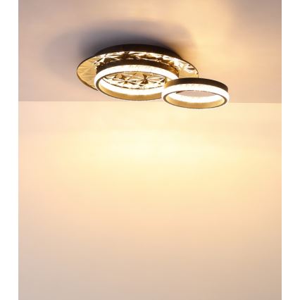 Globo - LED taklampa LED/24W/230V 3000K 40x50,5 cm svart/guld