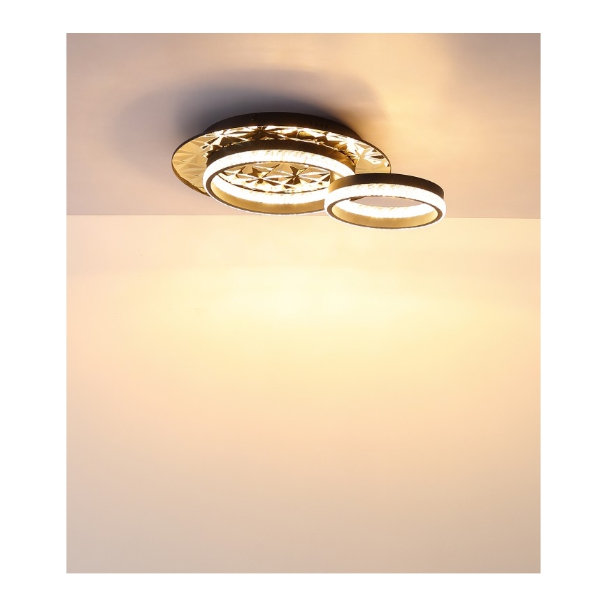 Globo - LED taklampa LED/24W/230V 3000K 40x50,5 cm svart/guld