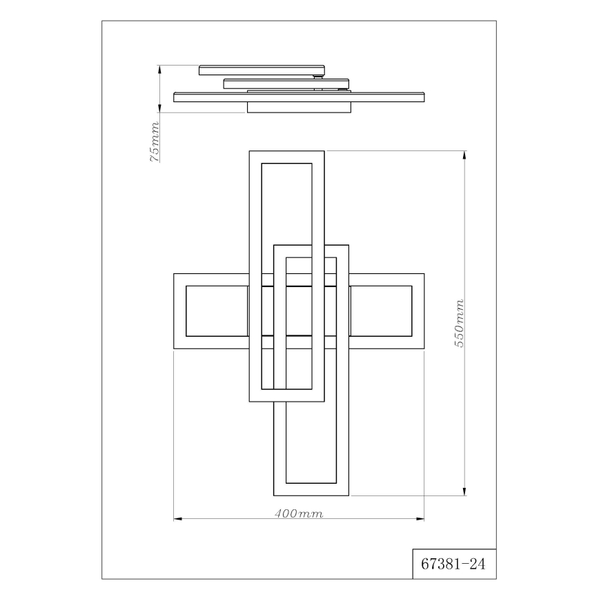 Globo - LED-taklampa LED/24W/230V 3000/4000/6000K