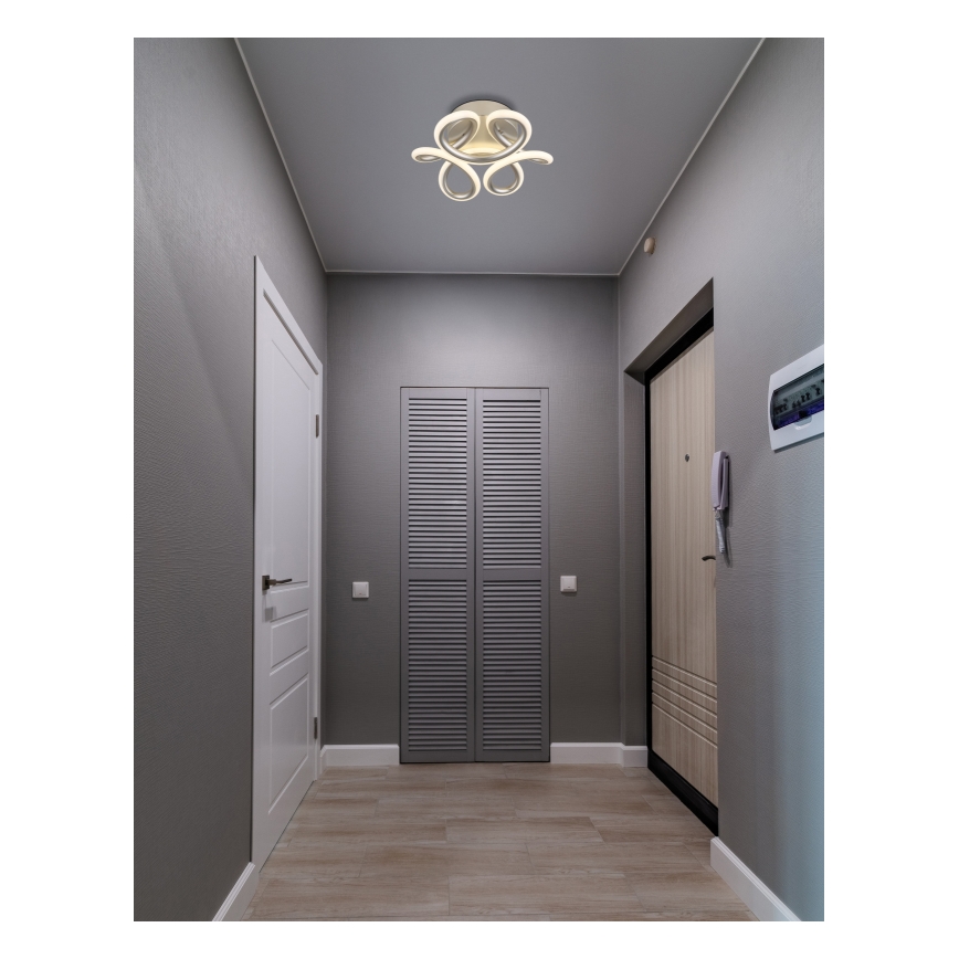 Globo - LED Taklampa LED/24W/230V 2700/4000/6000K Ø 26 cm matt krom