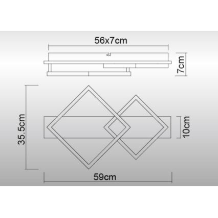 Globo - LED taklampa LED/24W/230V 3000K