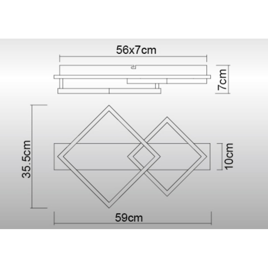 Globo - LED taklampa LED/24W/230V 3000K