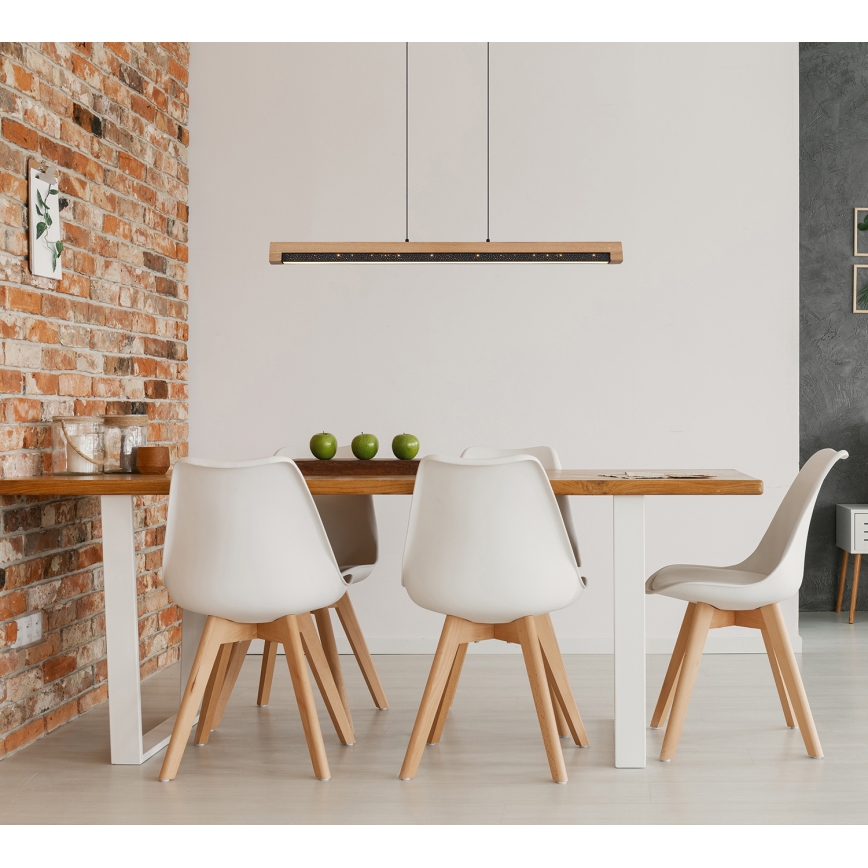 Globo - LED ljuskrona med textilsladd LED/24W/230V