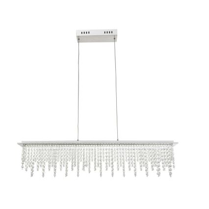 Globo - LED Ljusreglerad kristall ljuskrona på snöre LED/24W/230V 3000-6000K + fjärrkontroll