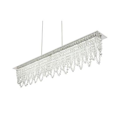 Globo - LED Ljusreglerad kristall ljuskrona på snöre LED/24W/230V 3000-6000K + fjärrkontroll