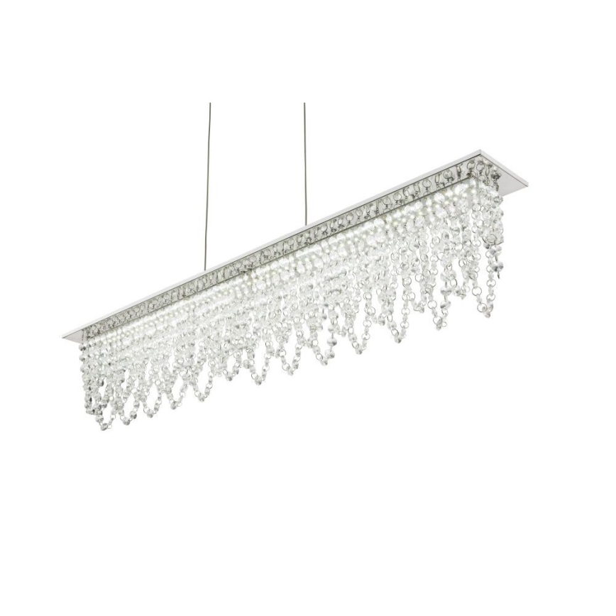 Globo - LED Ljusreglerad kristall ljuskrona på snöre LED/24W/230V 3000-6000K + fjärrkontroll