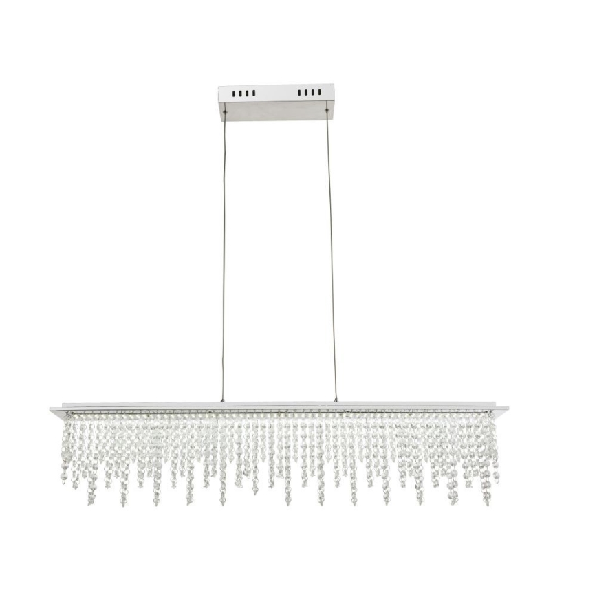 Globo - LED Ljusreglerad kristall ljuskrona på snöre LED/24W/230V 3000-6000K + fjärrkontroll