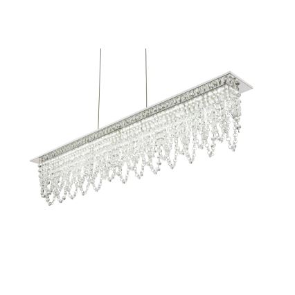 Globo - LED Ljusreglerad kristall ljuskrona på snöre LED/24W/230V 3000-6000K + fjärrkontroll
