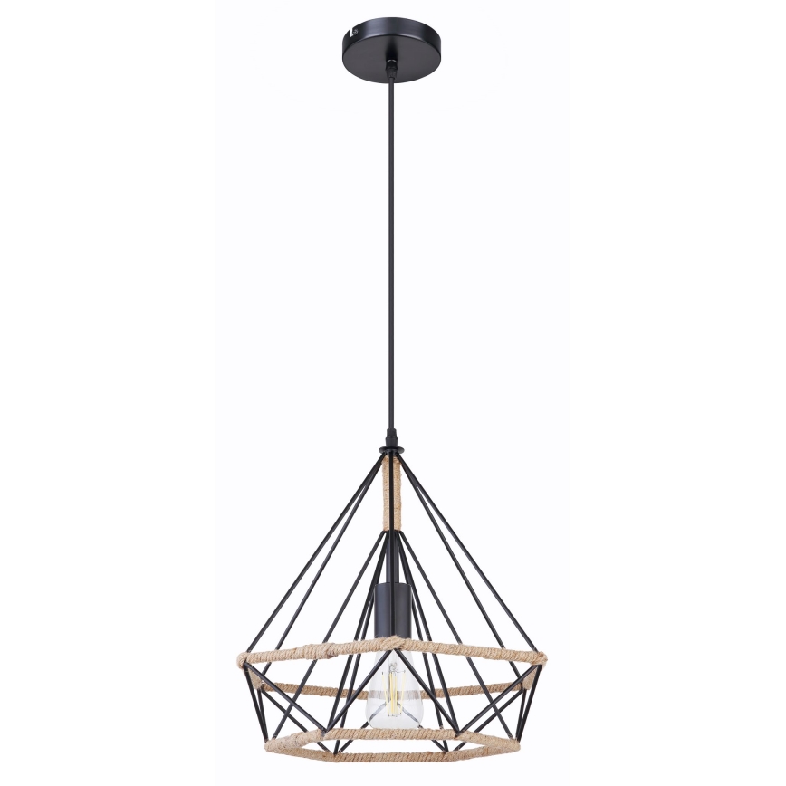 Globo 69029 - Ljuskrona med snöre ULLEU 1xE27/60W/230V