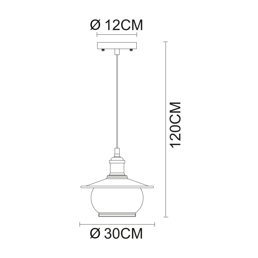 Globo 69030H - Hängande lampa 1xE27/60W