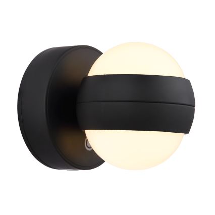 Globo - LED dimbar uppladdningsbar touch-vägglampa LED/1,4W/5V 1800 mAh svart