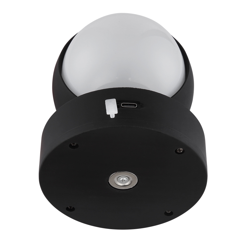 Globo - LED dimbar uppladdningsbar touch-vägglampa LED/1,4W/5V 1800 mAh svart