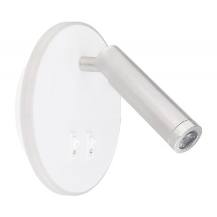 Globo - LED vägg spotlight  LED/6W + LED/1W/230V