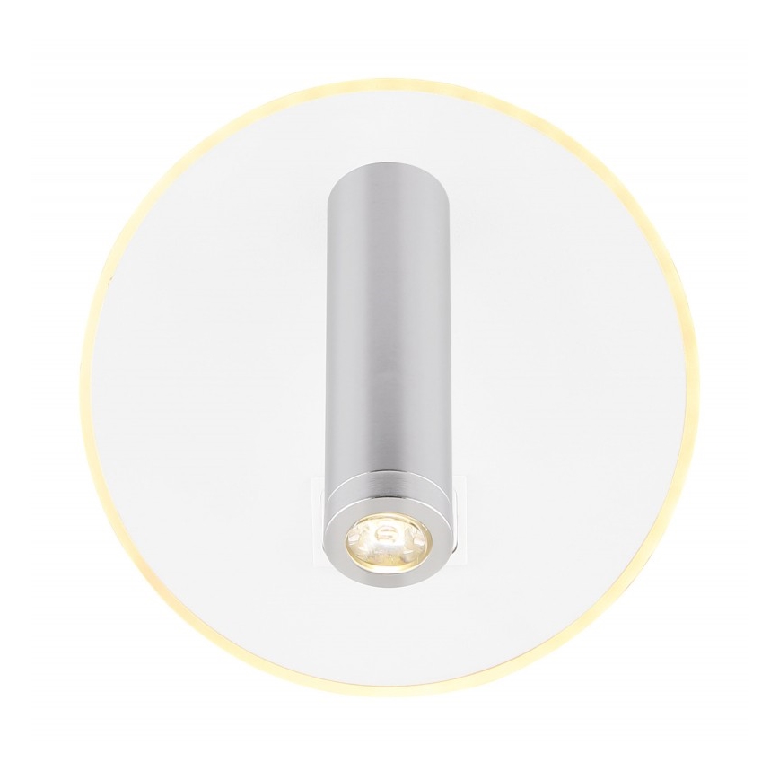Globo - LED vägg spotlight  LED/6W + LED/1W/230V