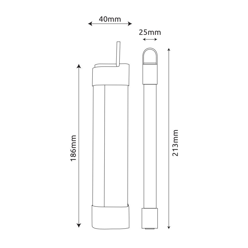 Globo - LED uppladdningsbar underskåpsbelysning 3-i-1 LED/2W/5V 3000/4000/7000K 800 mAh