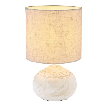 Globo - Bordslampa 1xE14/40W/230V beige/keramika