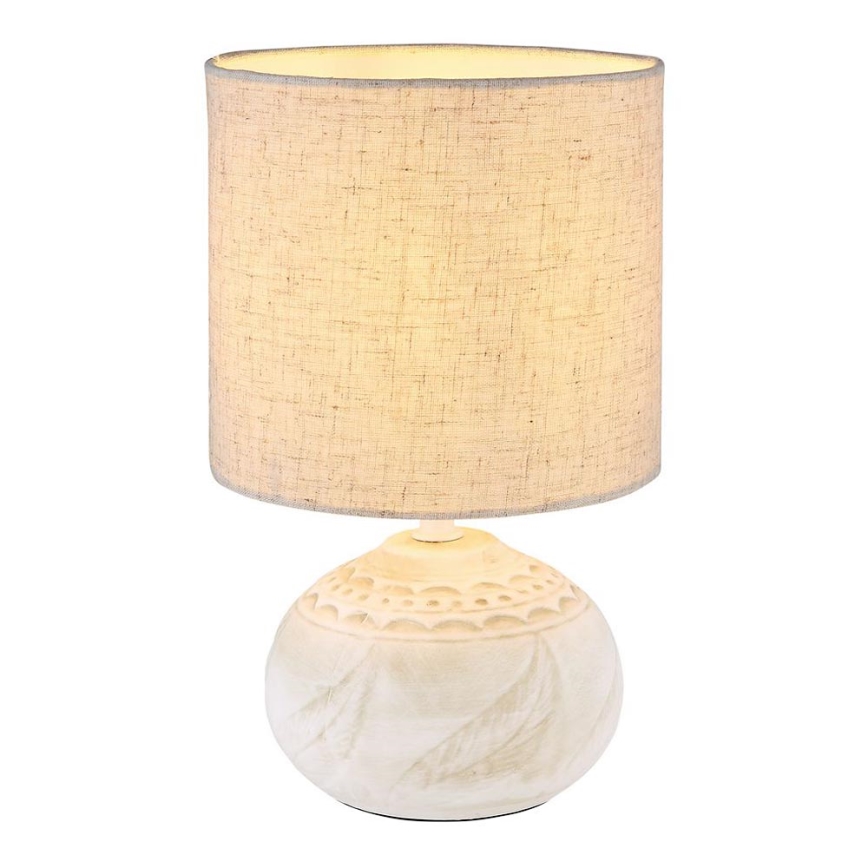 Globo - Bordslampa 1xE14/40W/230V beige/keramika