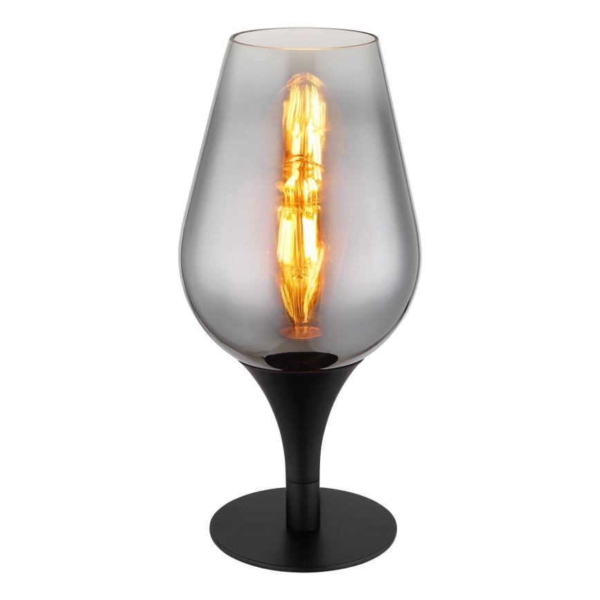 Globo - Bordslampa 1xE27/40W/230V diameter 15 cm svart
