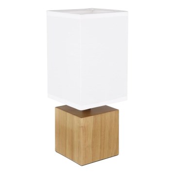 Globo - Bordslampa 1xE27/7W/230V vit/brun