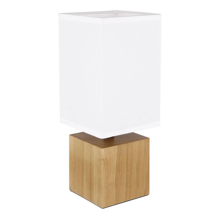 Globo - Bordslampa 1xE27/7W/230V vit/brun