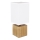 Globo - Bordslampa 1xE27/7W/230V vit/brun