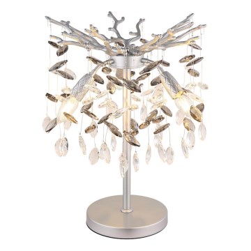 Globo - Bordslampa, 3 x E14, 40 W, 230 V, silver