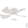 Globo - Dimmbar LED-takfläkt LED/10W/230V 3000-6500K vit + fjärrkontroll