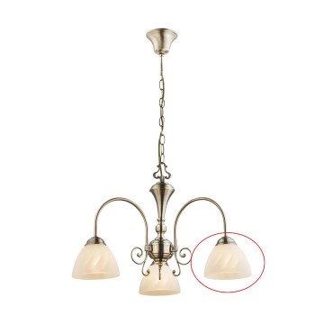 Globo - Ersättningsglas till taklampa TIALDA E14 Ø 14 cm