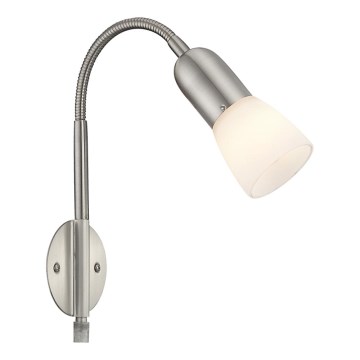 Globo - Flexibel små lampor 1xE14/40W/230V matt krom