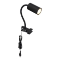 Globo - Flexibilní lampa med klämma 1xGU10/25W/230V svart