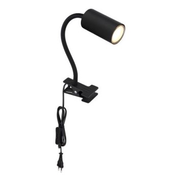Globo - Flexibilní lampa med klämma 1xGU10/25W/230V svart