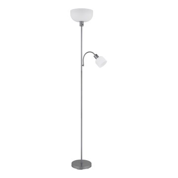Globo - Golvlampa 1xE27/40W/230V + 1xE14/25W