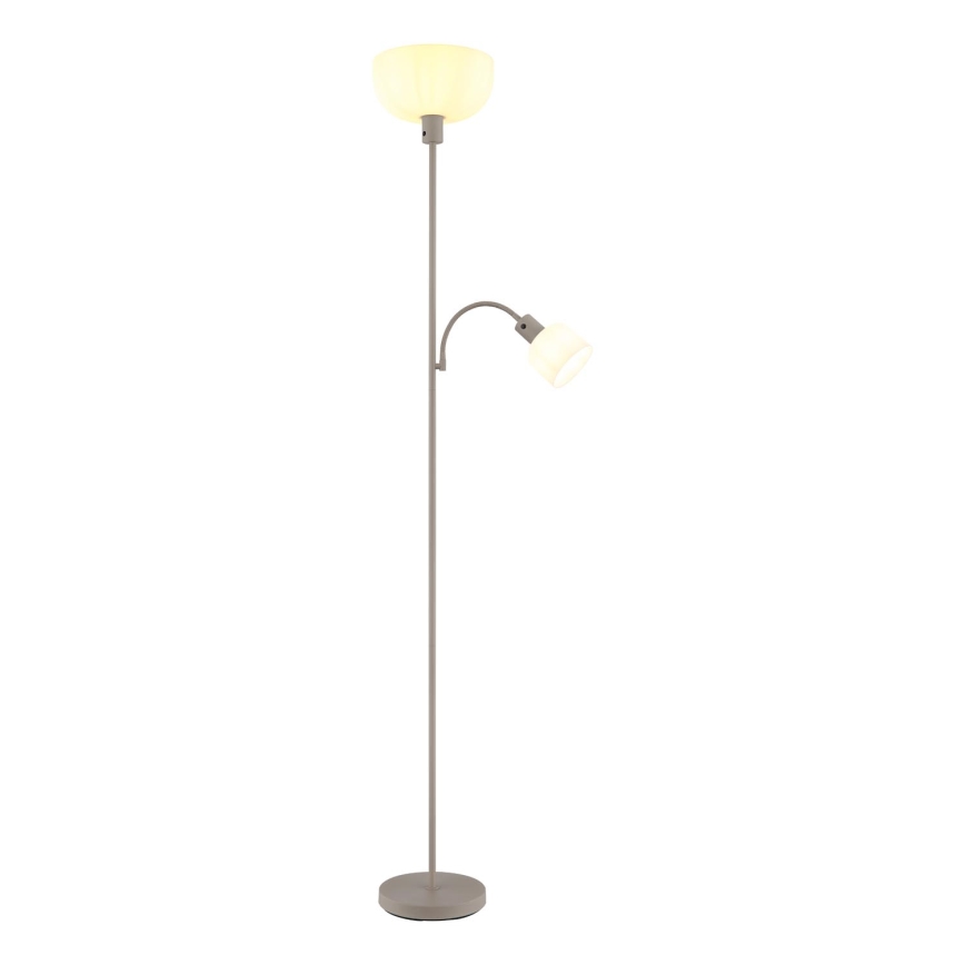 Globo - Golvlampa 1xE27/40W/230V + 1xE14/25W