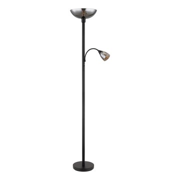 Globo - Golvlampa 1xE27/60W/230V + 1xE14/40W