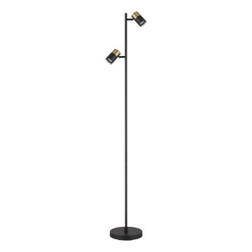 Globo - Golvlampa 2xGU10/5W/230V svart/guld