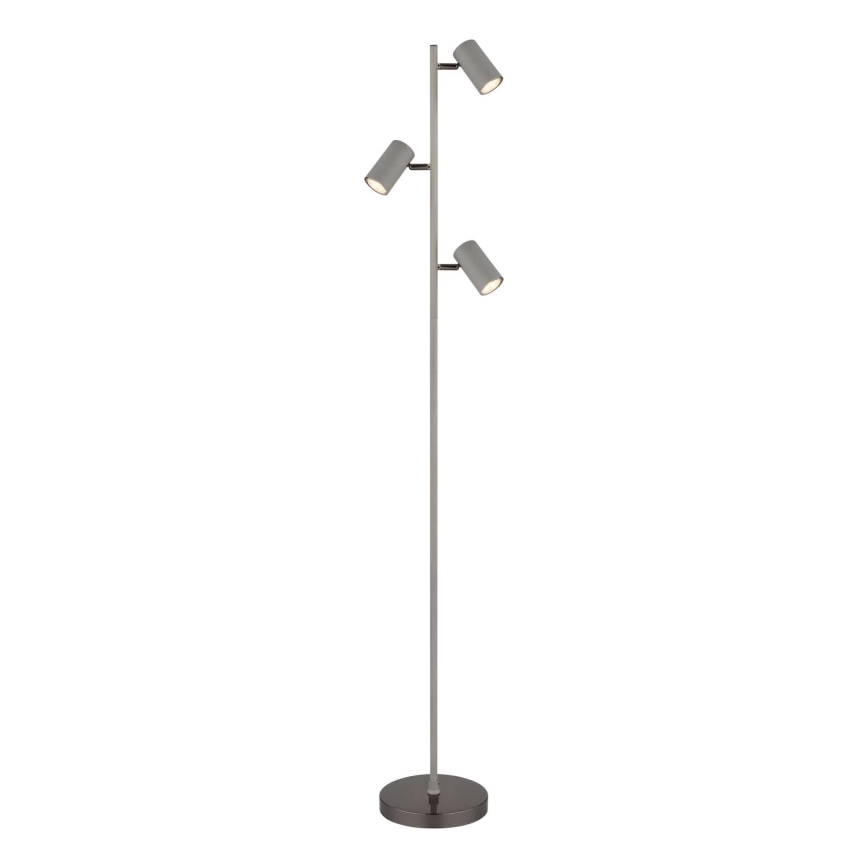 Globo - Golvlampa 3xGU10/5W/230V grå