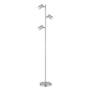 Globo - Golvlampa 3xGU10/5W/230V matt krom
