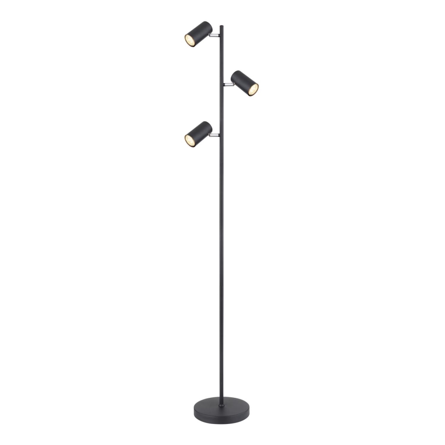 Globo - Golvlampa 3xGU10/5W/230V svart