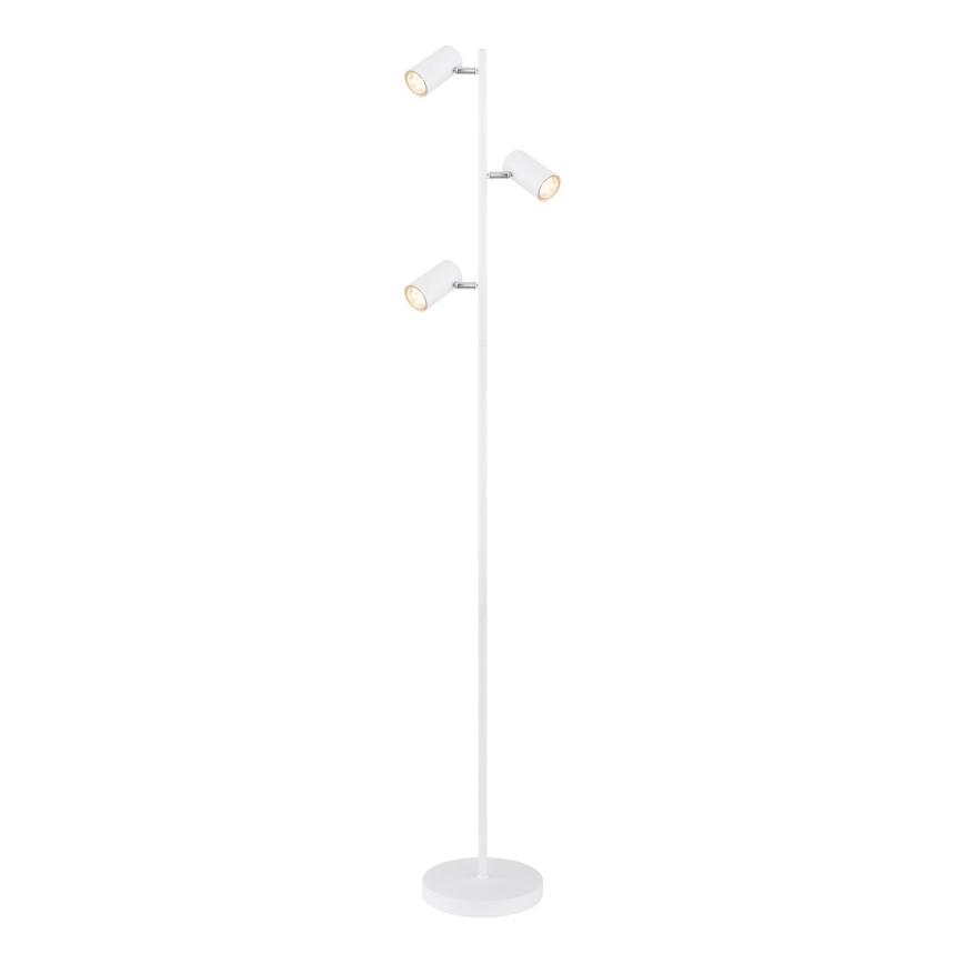 Globo - Golvlampa 3xGU10/5W/230V vit