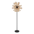 Globo - Golvlampa 6xE14/25W/230V brun/rökig