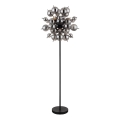 Globo - Golvlampa 6xE14/25W/230V svart/rökig